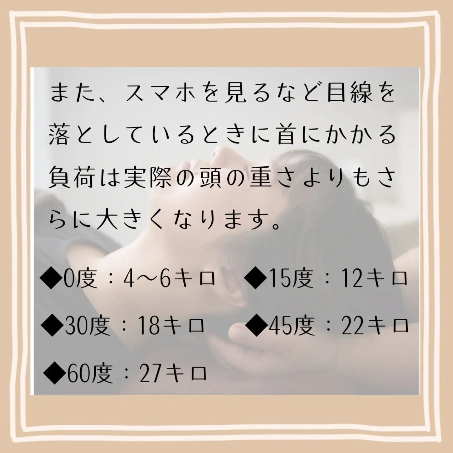 【頭の重さ】