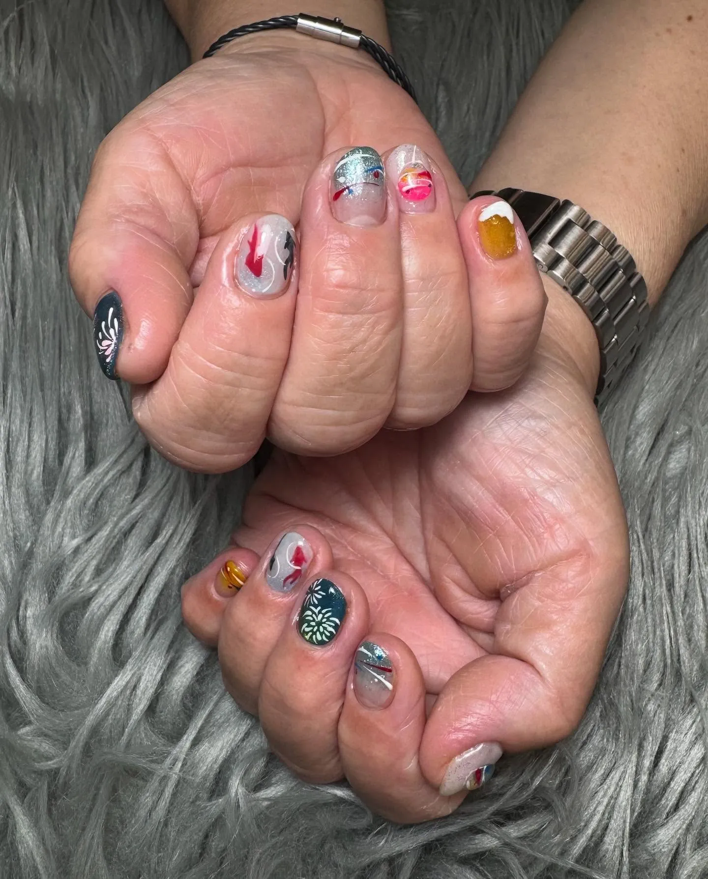 夏祭りネイル💅