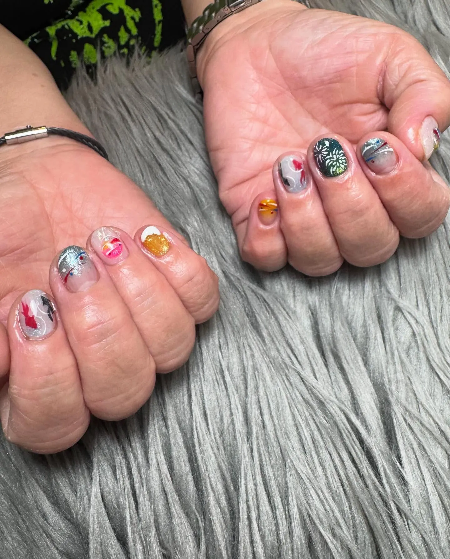 夏祭りネイル💅