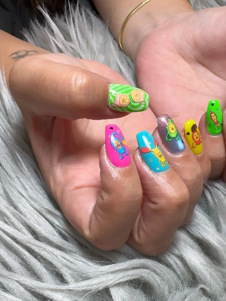 持込みシールで💕💅